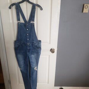 Material Girl Straight Leg Coveralls. Size M